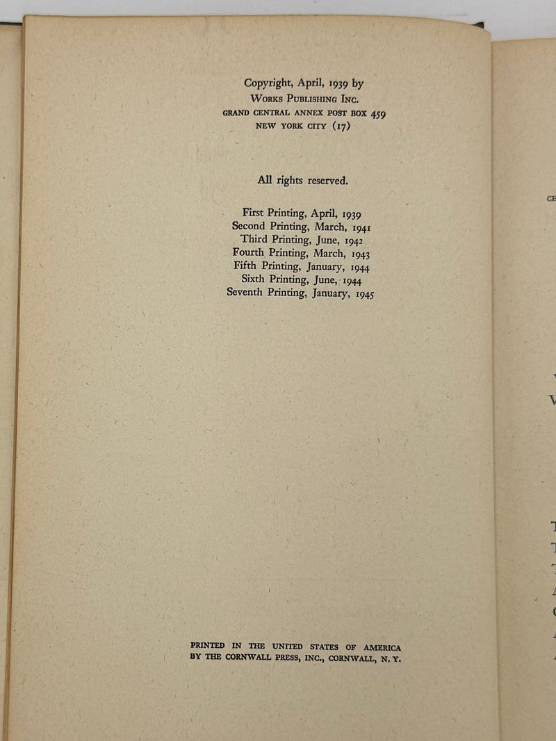 Alcoholics Anonymous Extremely RARE First Edition 7th Printing Big Book from 1945 - RDJ