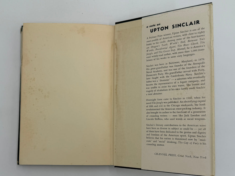 The Cup of Fury by Upton Sinclair
