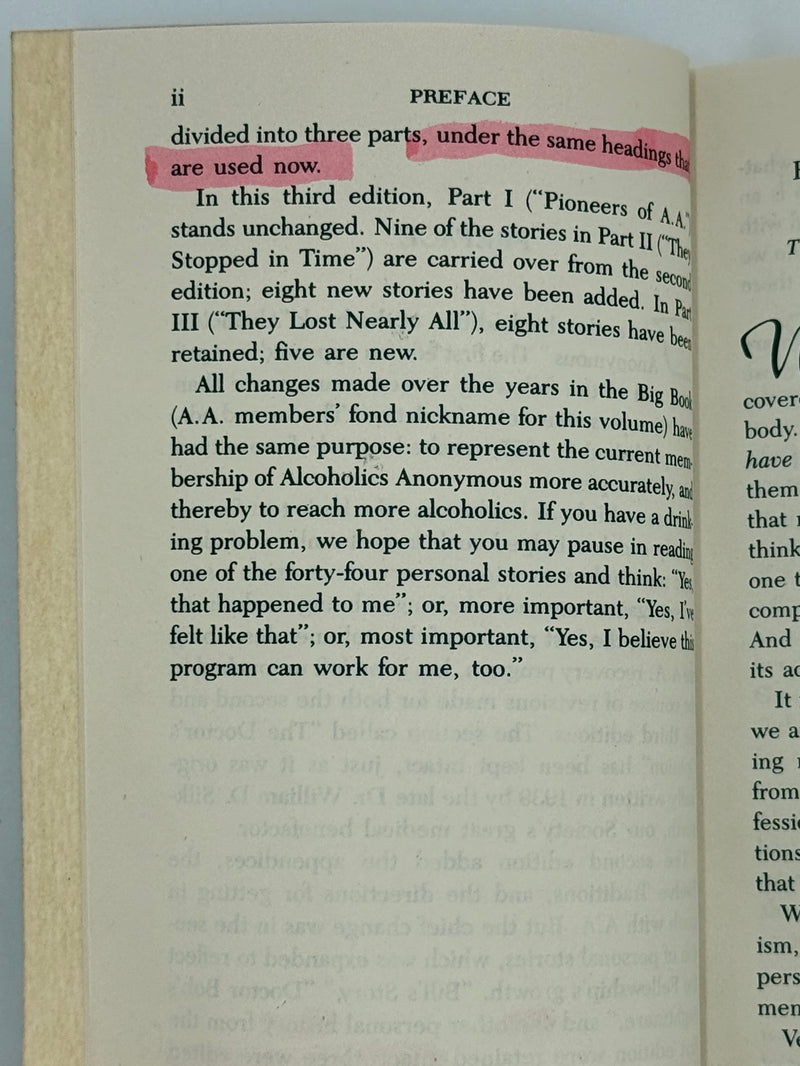 Pocket Edition AA Big Book and Twelve and Twelve - First Printings