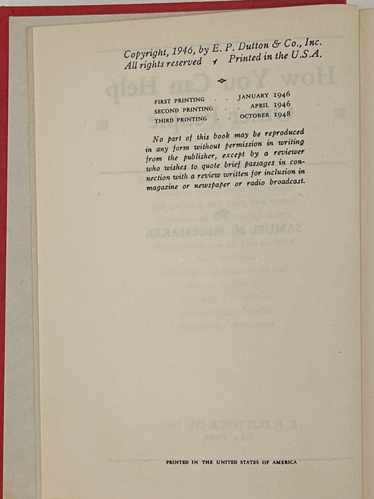 How You Can Help Other People by Samuel M. Shoemaker - ODJ