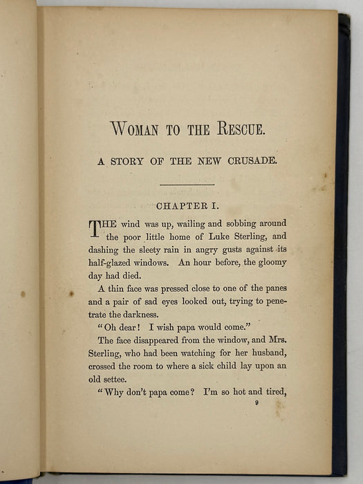 Woman to the Rescue: A Story of the New Crusade by T.S. Arthur