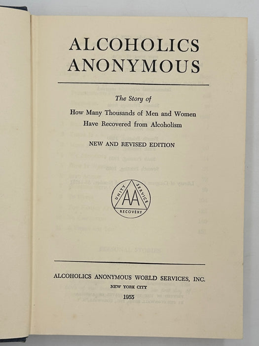 Alcoholics Anonymous 2nd Edition 7th Printing from 1965 - ODJ