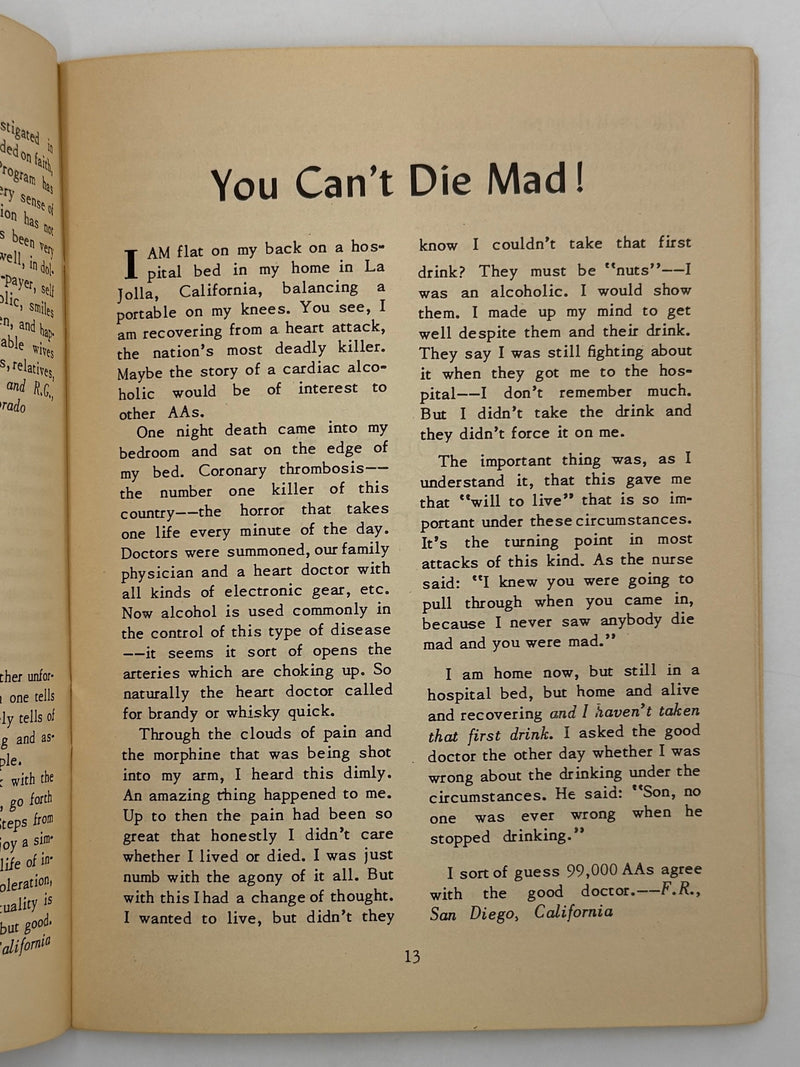 AA Grapevine from October 1950 - Far West Issue Recovery Collectibles