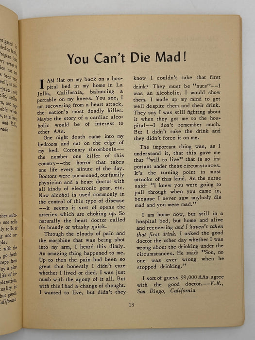AA Grapevine from October 1950 - Far West Issue Recovery Collectibles