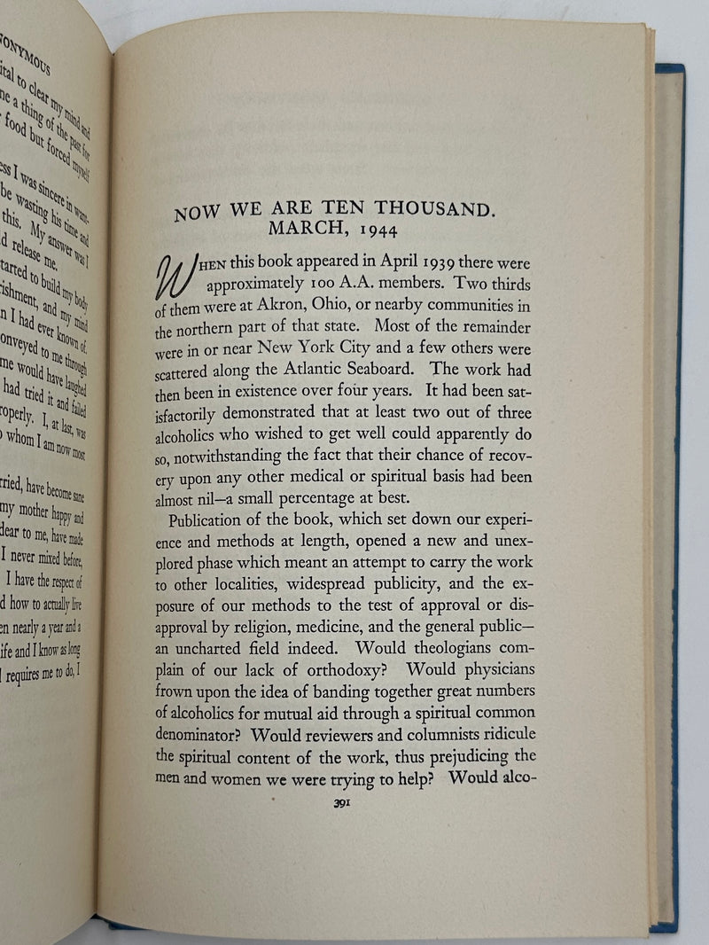 Alcoholics Anonymous First Edition 5th Printing from 1944 - RDJ