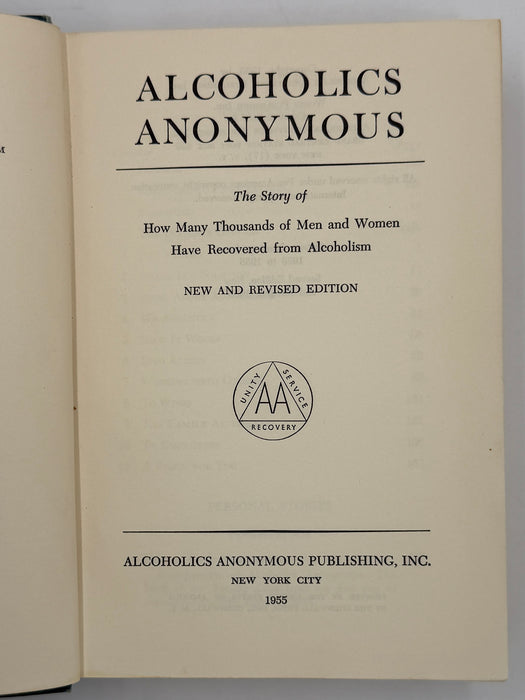Alcoholics Anonymous Second Edition 3rd Printing with RDJ