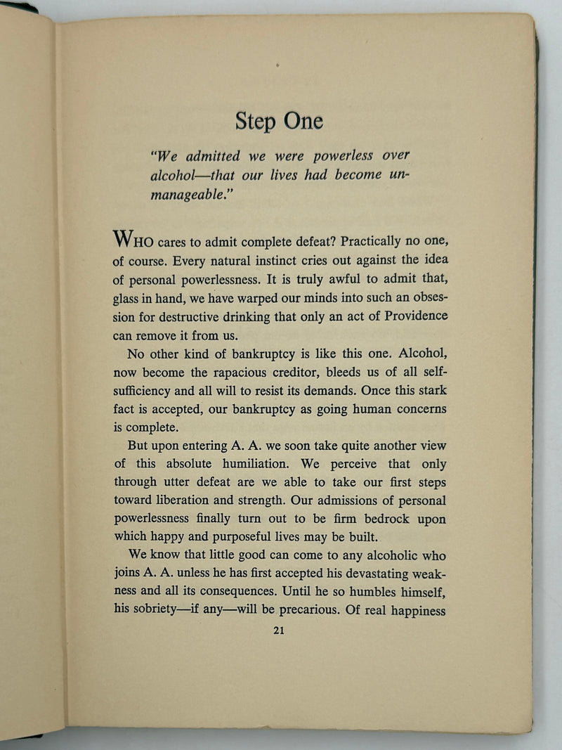 Alcoholics Anonymous Twelve Steps and Twelve Traditions - First Printing from 1953 - ODJ