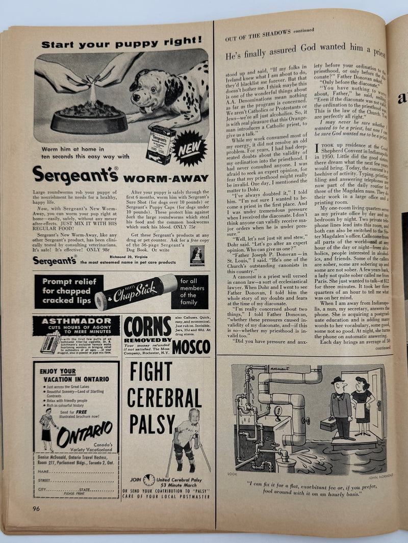 Look Magazine — March 4, 1958 | “A Priest’s Own Story” by Father Ralph Pfau and Al Hirshberg