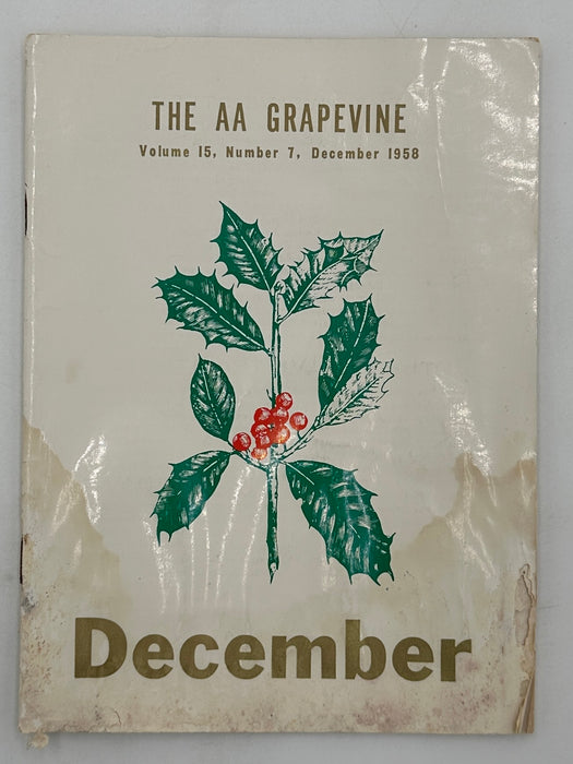 AA Grapevine December 1958 - Christmas Editorial by Bill