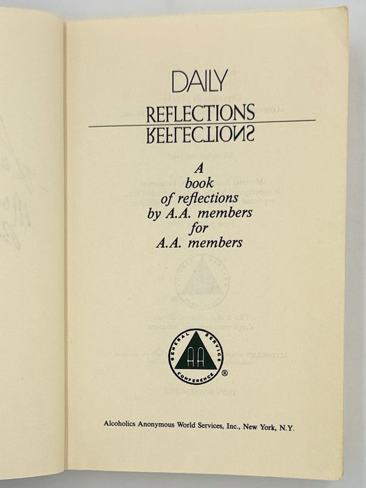 Daily Reflections - First Printing from 1990