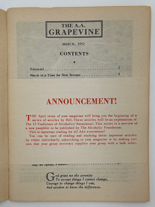 AA Grapevine from March 1952 - HOW