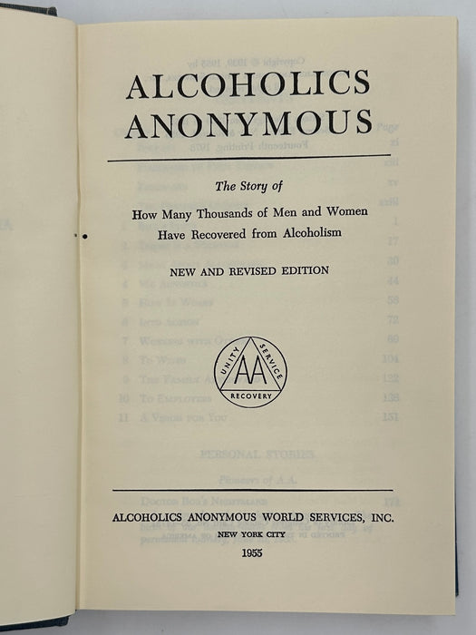 Alcoholics Anonymous Second Edition Big Book 14th Printing with ODJ