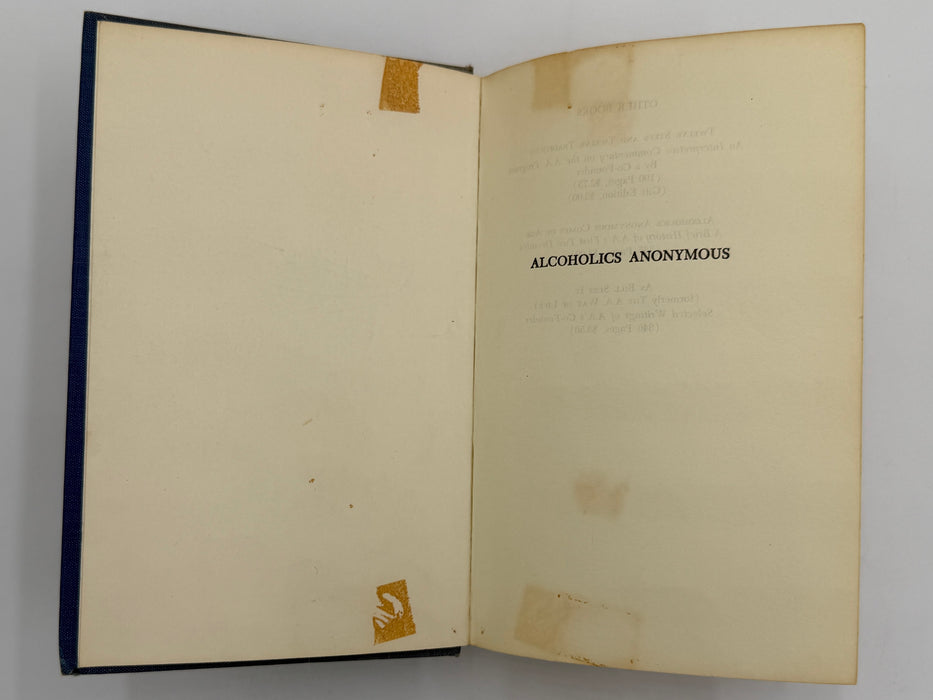 Alcoholics Anonymous Second Edition 12th Printing from 1971 - ODJ