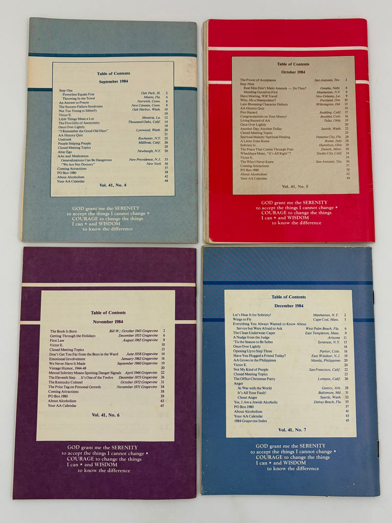 AA Grapevine Complete Set 1984