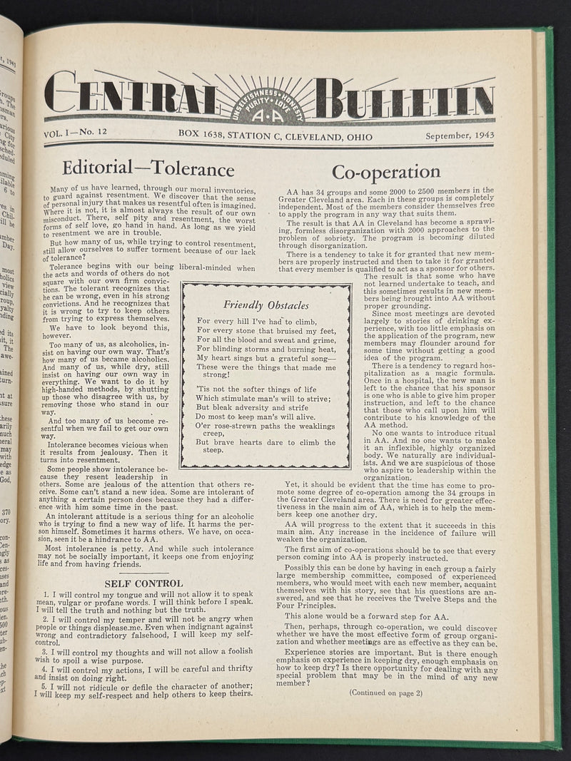 The Cleveland Central Bulletin Collection — Original Bound Volumes, 1942–1962