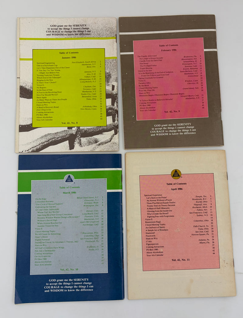 AA Grapevine Complete Set 1986