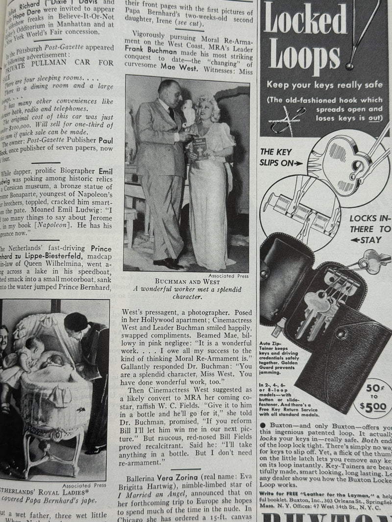 Time Magazine from August 1939 - Buchman