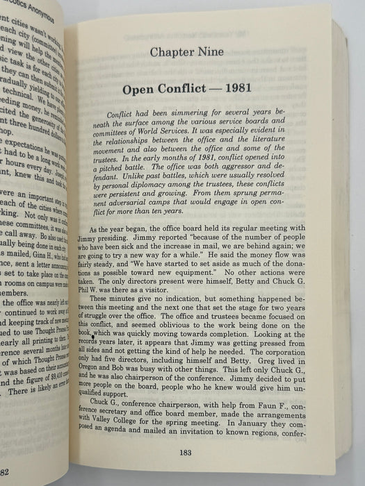 My Years with Narcotics Anonymous: A History of NA by Bob Stone