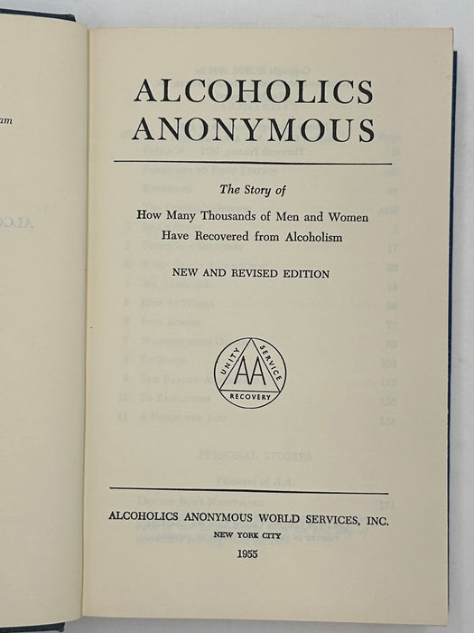 Alcoholics Anonymous 2nd Edition 13th Printing from 1972