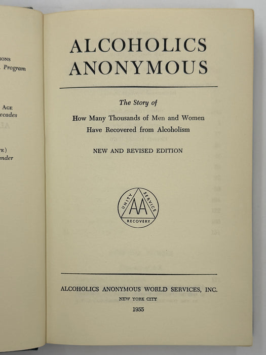 Alcoholics Anonymous Second Edition Big Book 11th Printing with ODJ