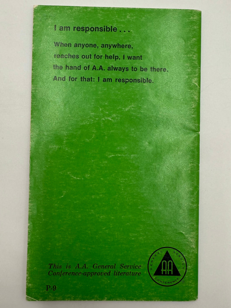 Memo to an inmate who may be alcoholic - 1987