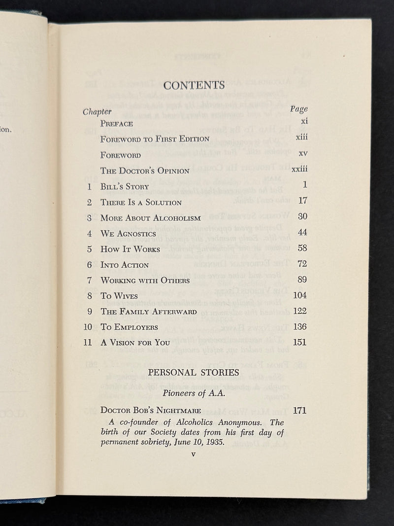 Alcoholics Anonymous — Second Edition, Third Printing (1959) — Reproduction Dust Jacket