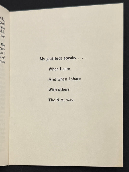 Narcotics Anonymous White Booklet