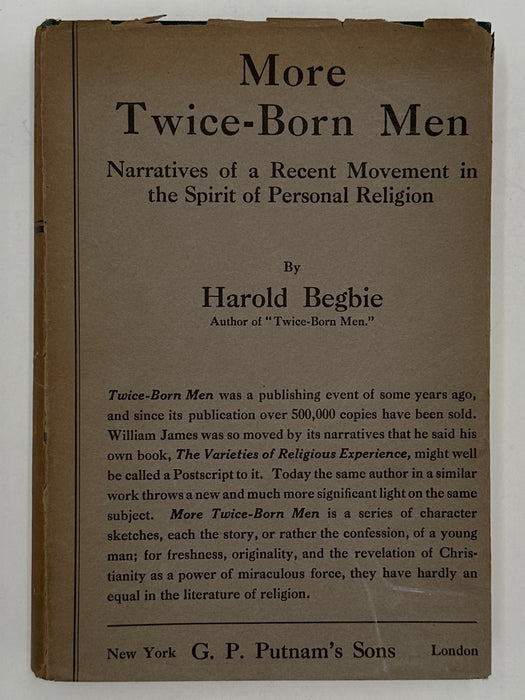 More Twice Born Men by Harold Begbie from 1923 - with the original dust jacket West Coast Collection