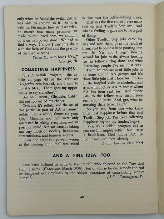 AA Grapevine from June 1953