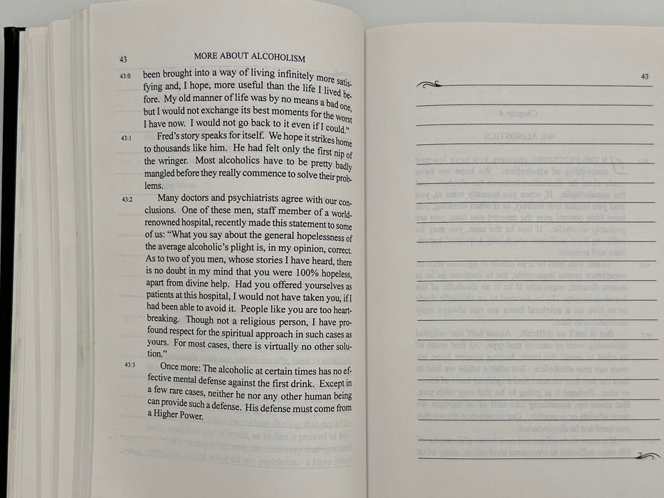 The IWS Study Edition Alcoholics Anonymous Big Book - Founders Day 1995