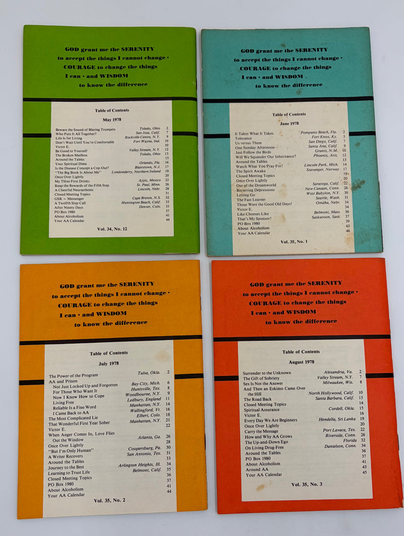 AA Grapevine Complete Set 1978