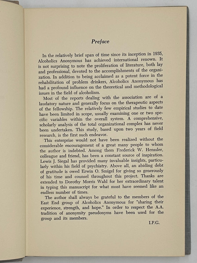 The Sober Alcoholic by Irving Peter Gellman