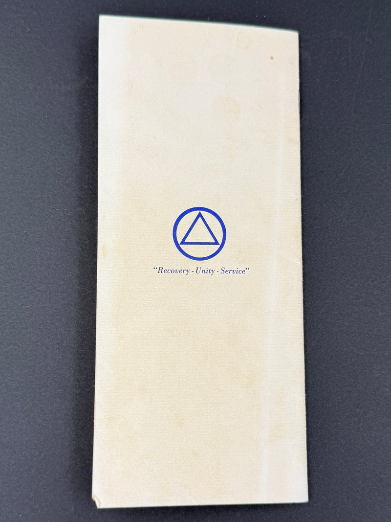Program — 25th Anniversary International Convention of Alcoholics Anonymous  Long Beach, California · July 1–3, 1960