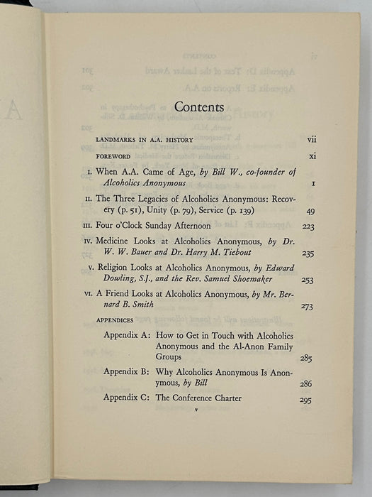 Alcoholics Anonymous Comes Of Age - First Printing from 1957 - ODJ