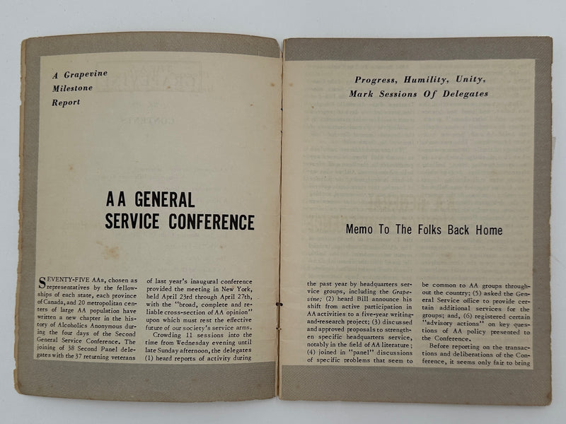 AA Grapevine from June 1952 - General Service Conference