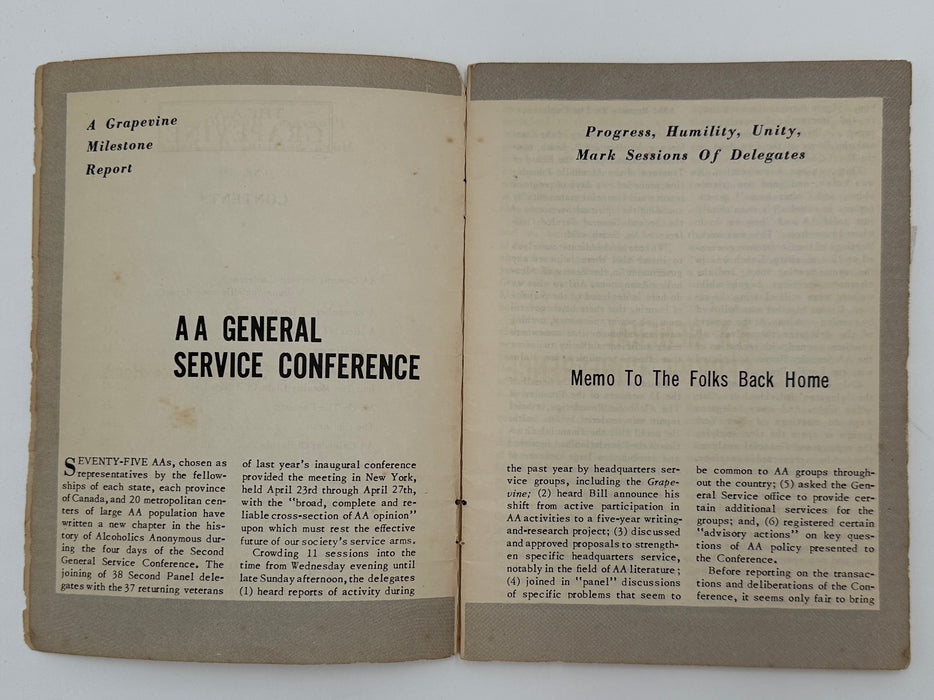 AA Grapevine from June 1952 - General Service Conference