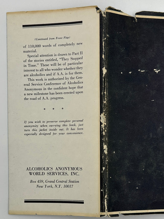 Alcoholics Anonymous 2nd Edition 16th Printing 1974 - ODJ