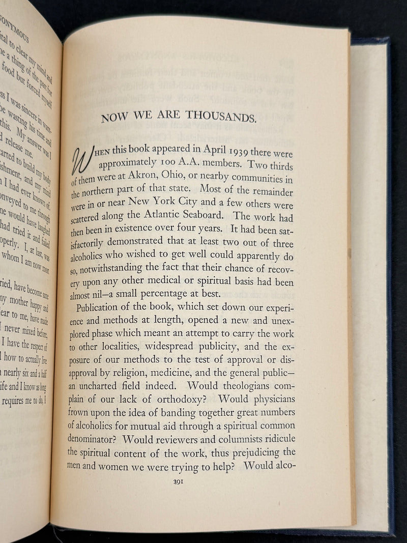 Alcoholics Anonymous — First Edition, Twelfth Printing (October 1948) with Original Dust Jacket
