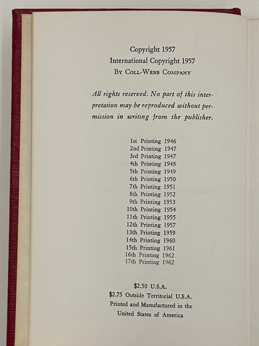 The Little Red Book: An Interpretation Of The Twelve Steps of the Alcoholics Anonymous Program - 17th Printing 1962 - ODJ