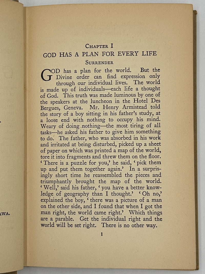 The Eight Points of the Oxford Group by C. Irving Benson - Fifth Printing from 1937 West Coast Collection