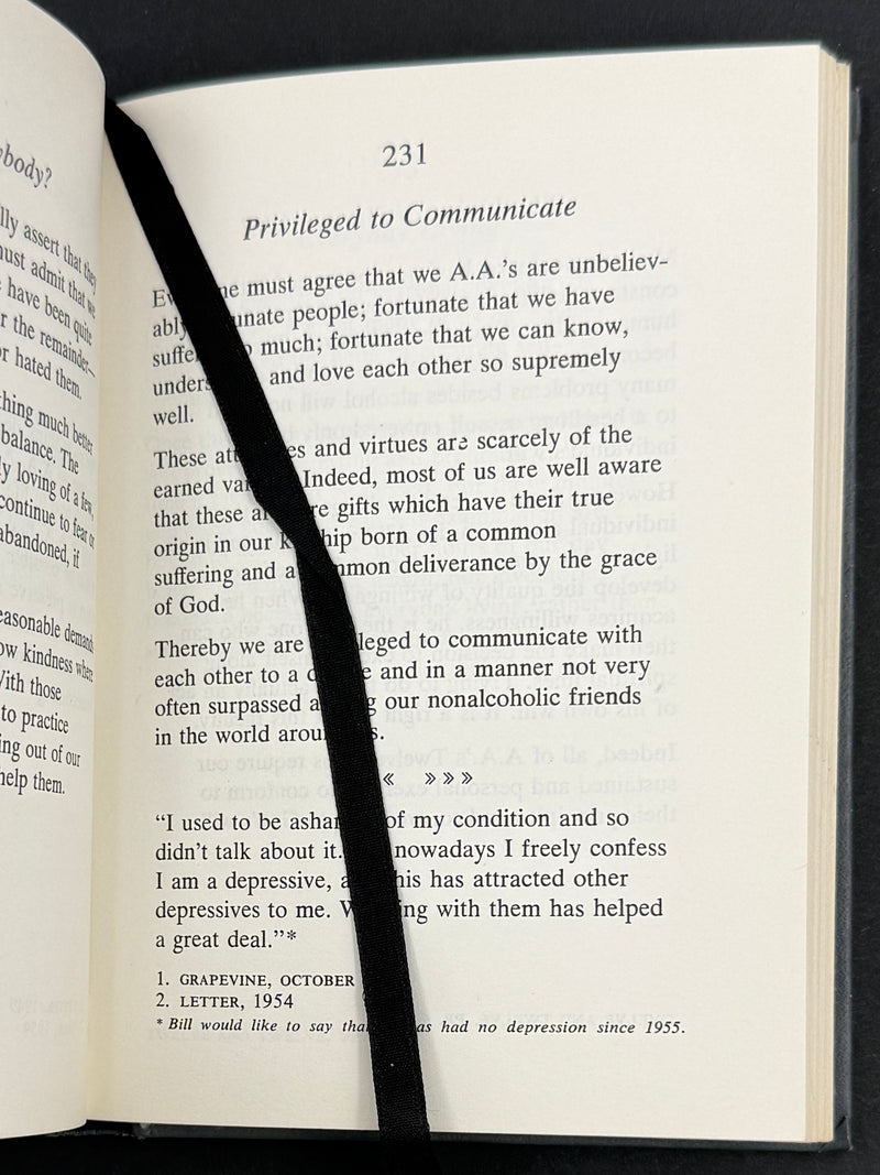 The A.A. Way of Life — Bill W. — 1967 First Printing with Original Dust Jacket