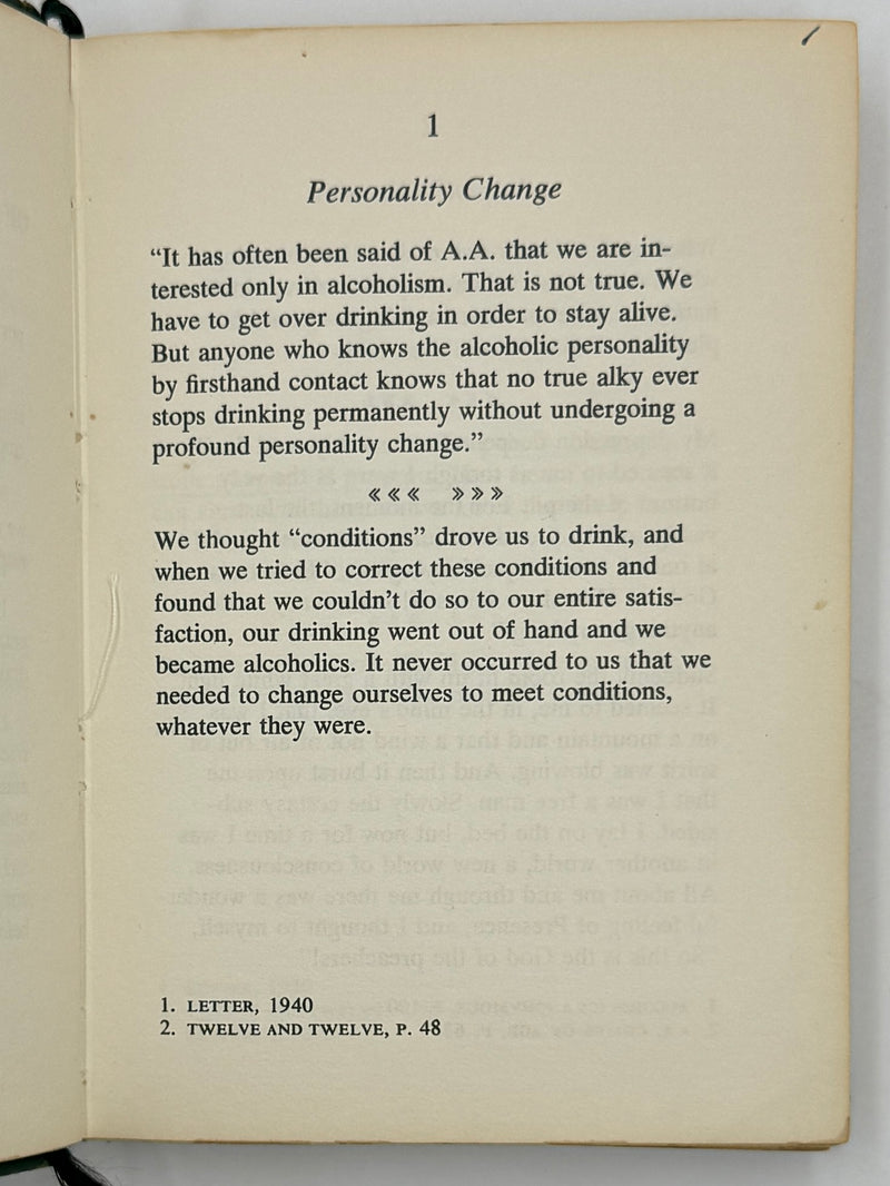 The AA Way of Life - First Printing from 1967