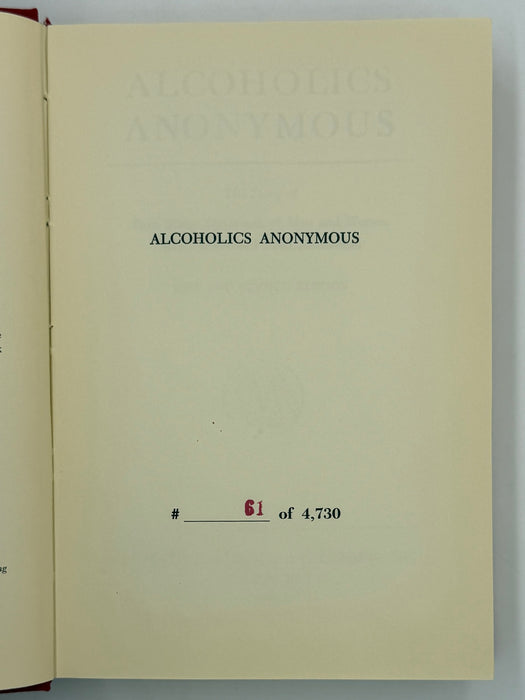 The Little Big Red - Alcoholics Anonymous Double Anniversary Limited Edition