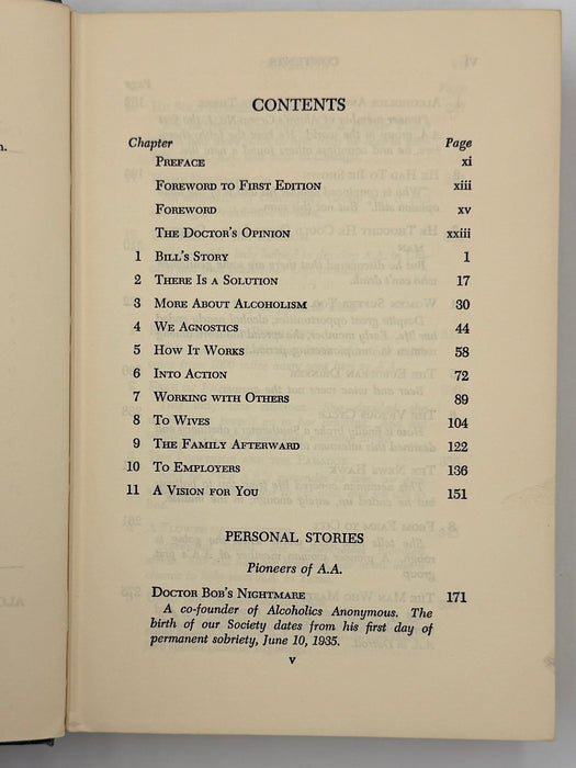 Alcoholics Anonymous Second Edition 8th Printing from 1966 - ODJ