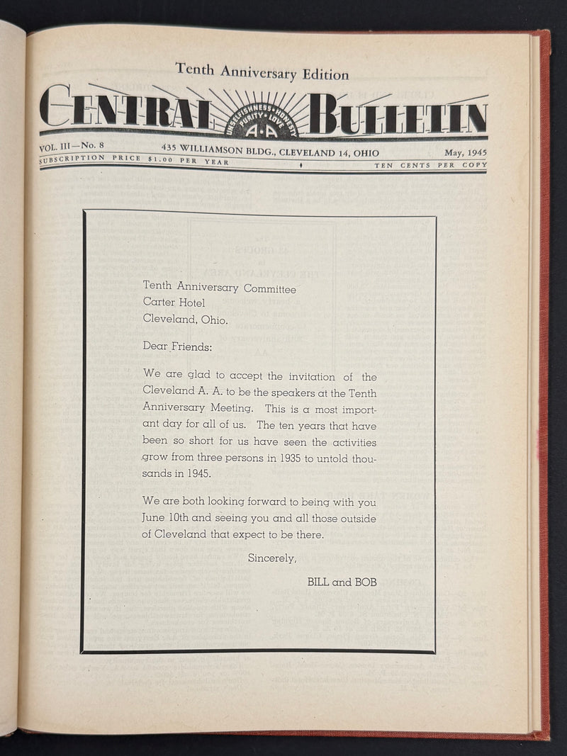 The Cleveland Central Bulletin Collection — Original Bound Volumes, 1942–1962