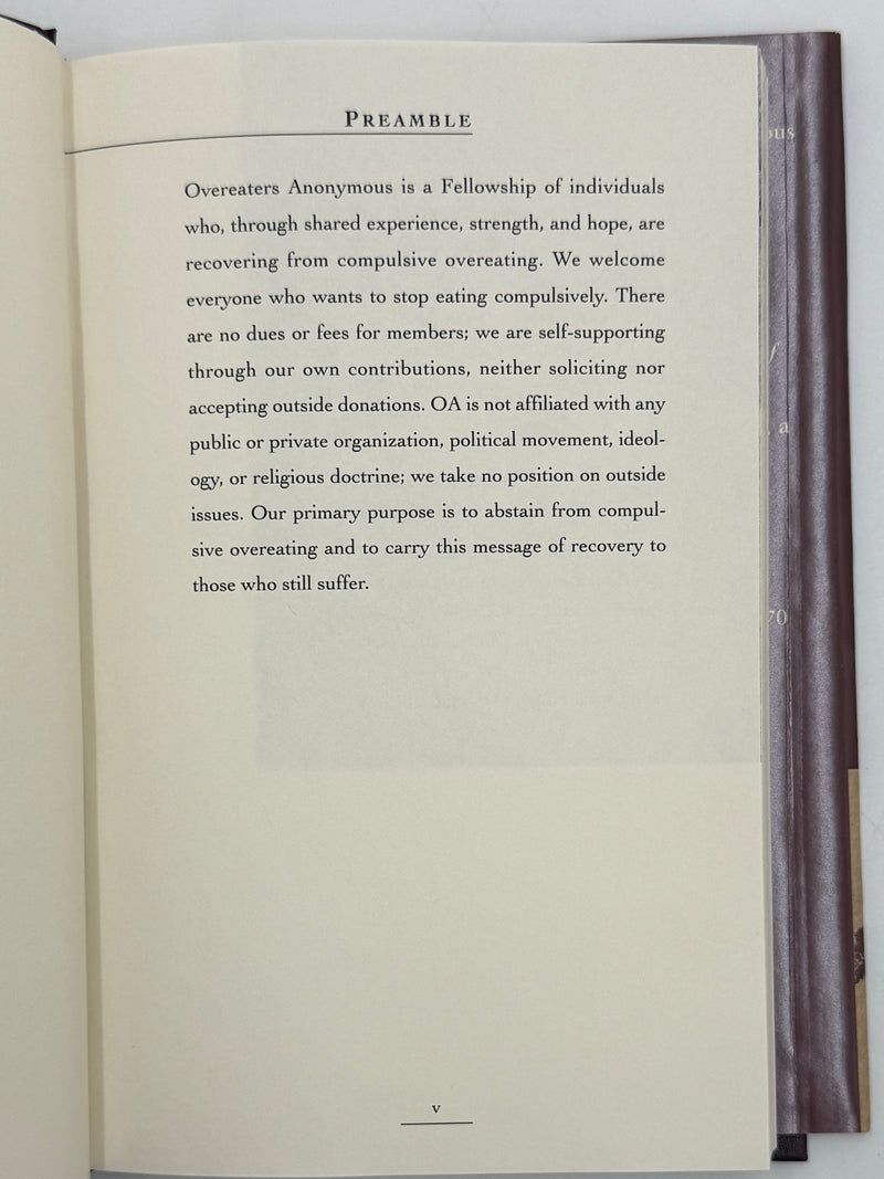 Overeaters Anonymous Book Set