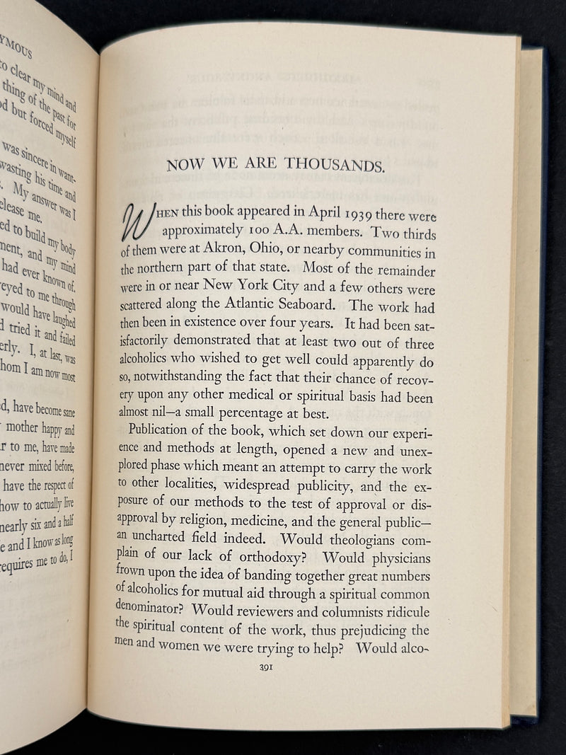 Alcoholics Anonymous First Edition, Fourteenth Printing (July 1951) With Original Dust Jacket