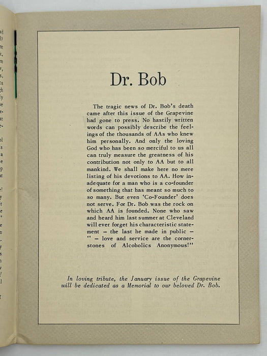AA Grapevine from December 1950