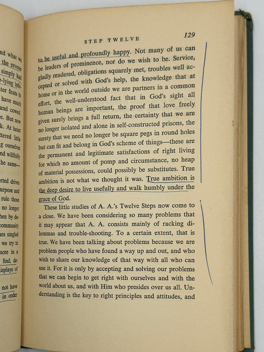 Alcoholics Anonymous Twelve Steps and Twelve Traditions - First Printing from 1953 - ODJ