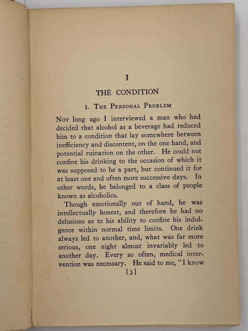 The Common Sense of Drinking by Richard R. Peabody - First Printing from April 1931 - RDJ